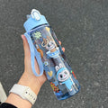 (45.6 egp for a piece) 120 Kawaii Monster Straw Water Bottle – Blue