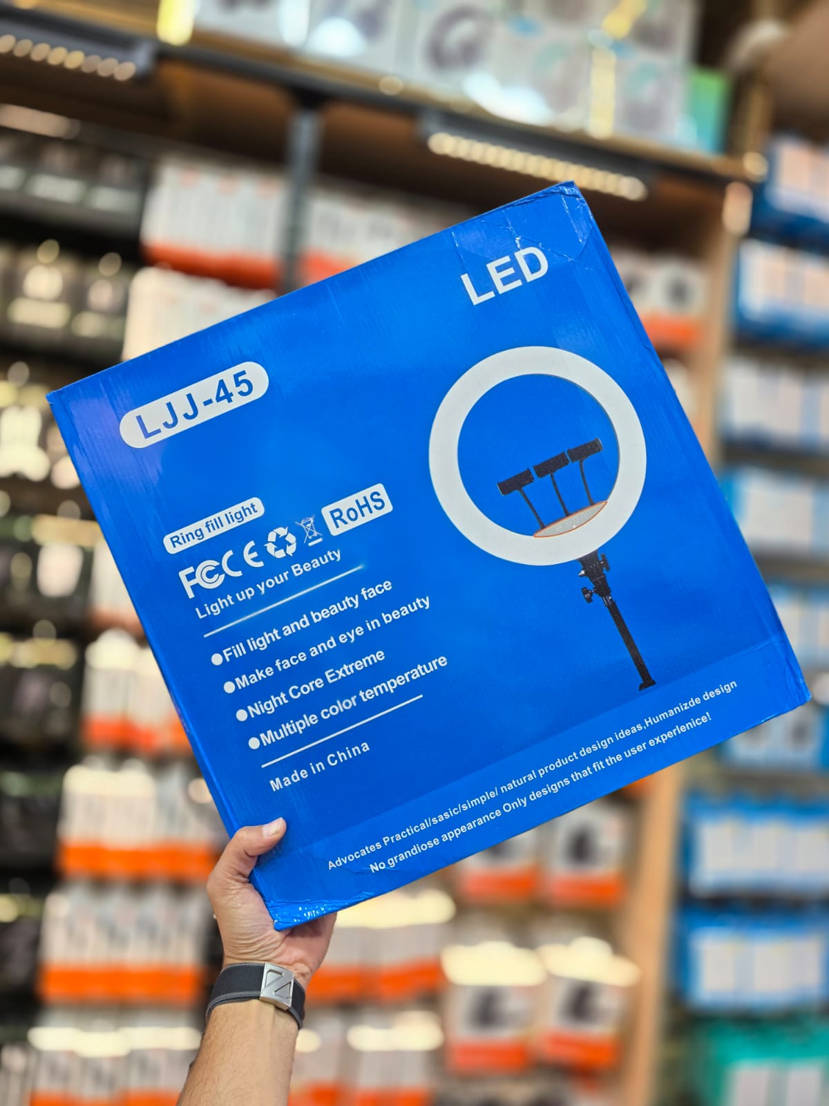 (525 جنيه مصري للقطعة الواحدة) 5     حلقة إضاءة قابلة للتعديل للتصوير الفوتوغرافي والبث المباشر والتجميل